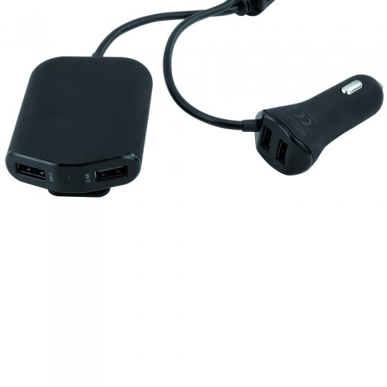 Dubbele usb-adapter voor in de auto